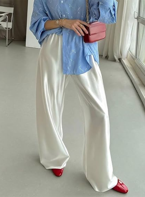 Pantalon Margaret en Satin - Édition Limité